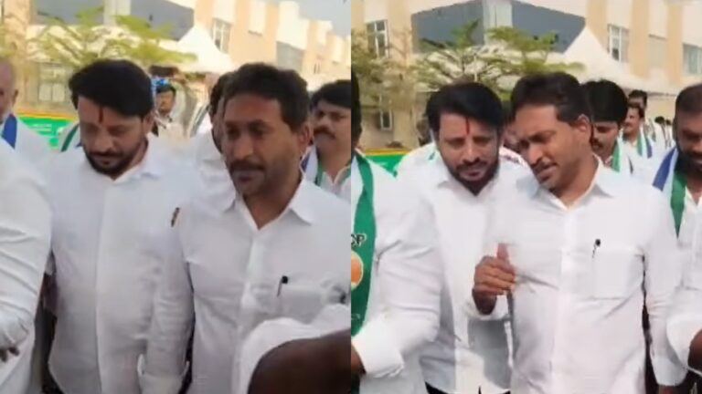 Duvvada Srinivas meeting Jagan at Assembly premises after suspension period