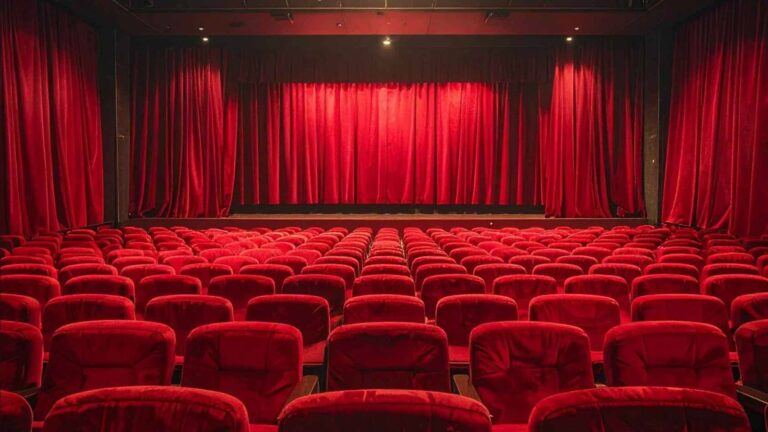 Empty cinema hall during Holi