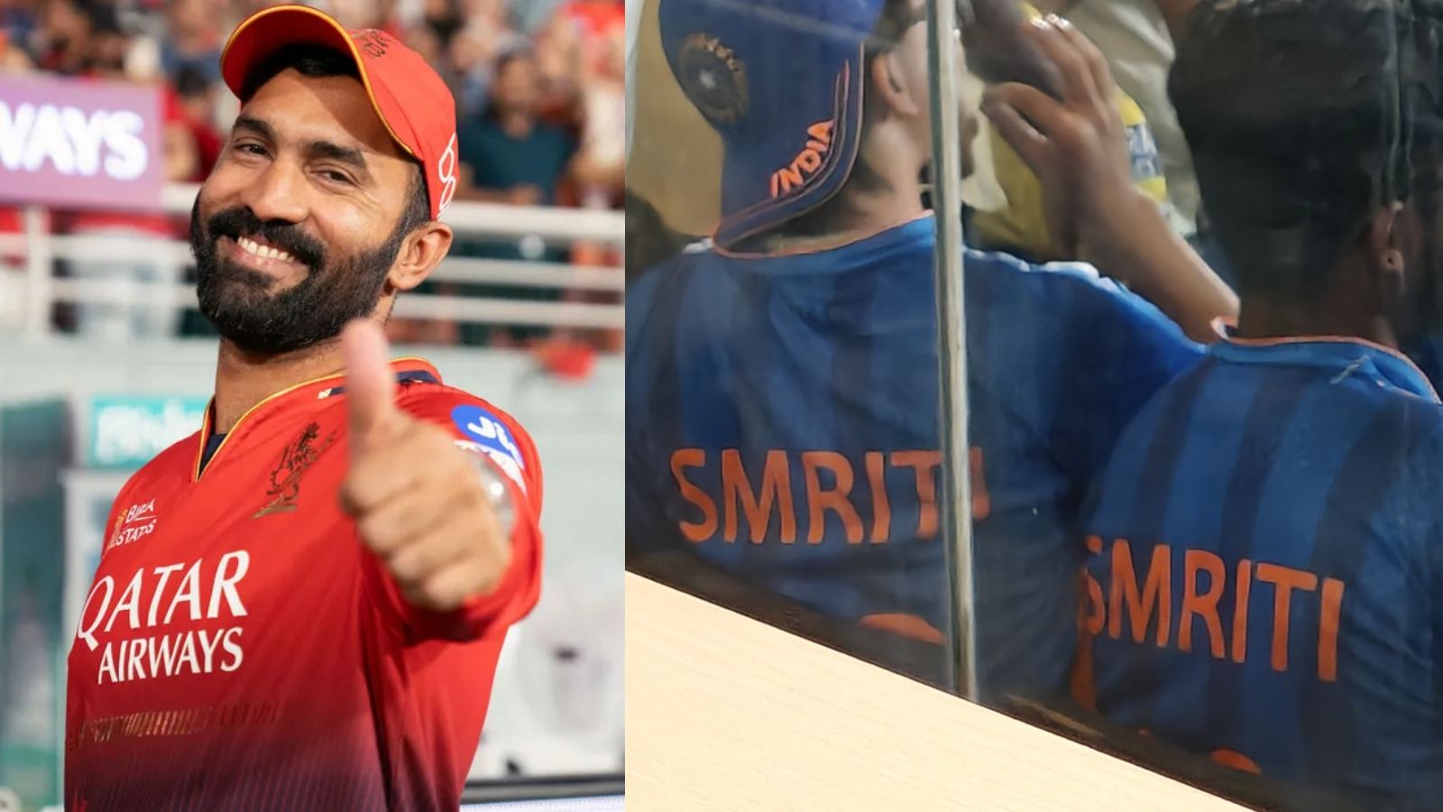Fans wearing Smriti Mandhana jersey