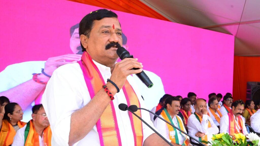 Ganta Srinivas addressing media