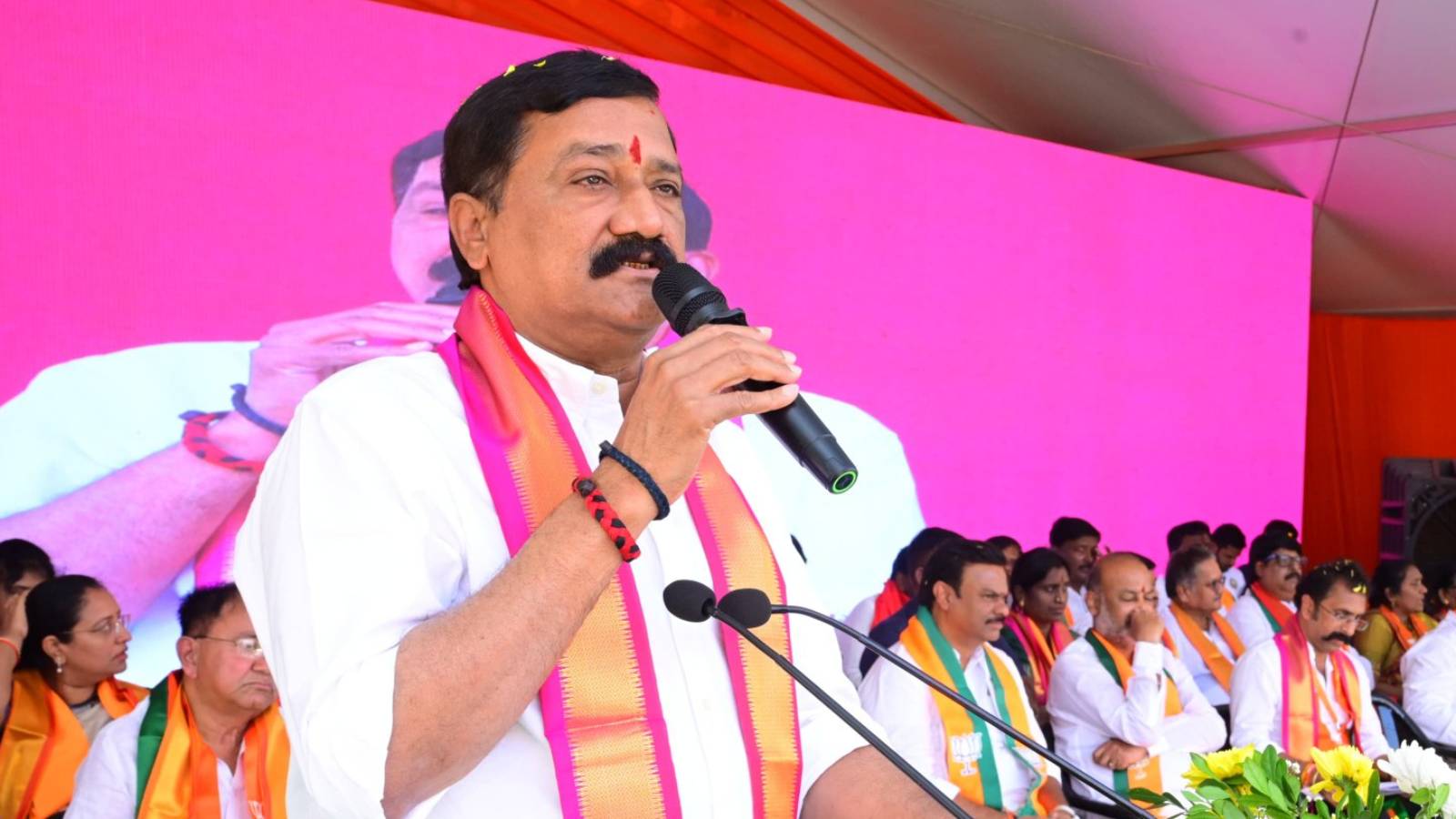 Ganta Srinivas addressing media