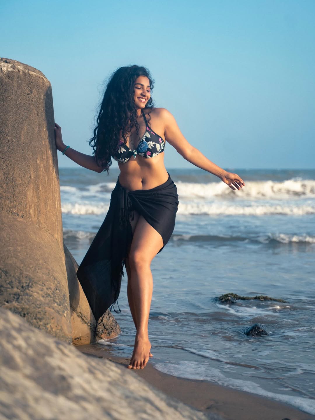 Gayatri Chaganti Showing Off Toned Midriff Area