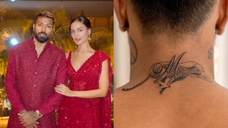 Hardik Pandya Valentine tattoo for Mahieka