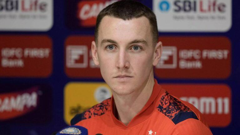 Harry Brook IPL action