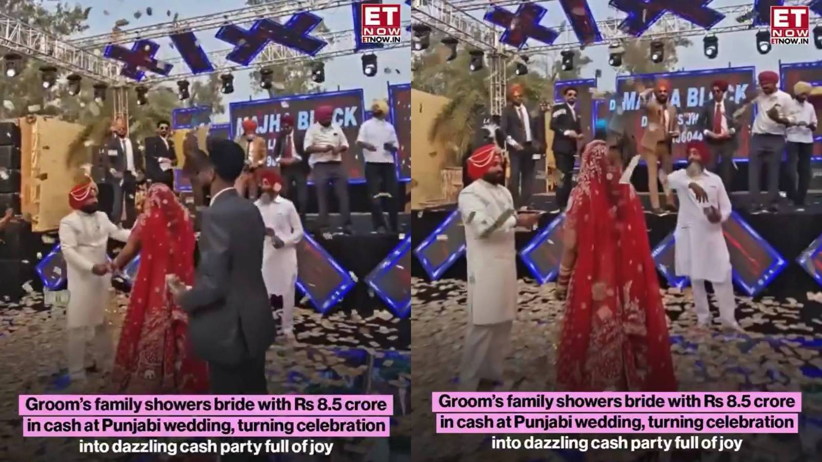 Humanoid robot and wedding cash display