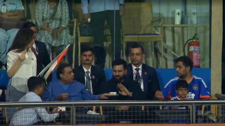 Rohit Sharma meets Ambani at Wankhede