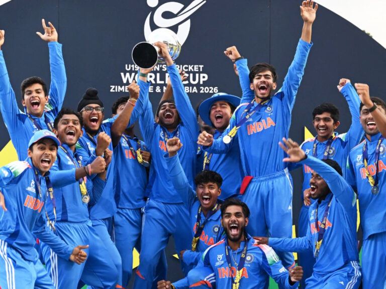 India U19 World Cup celebration