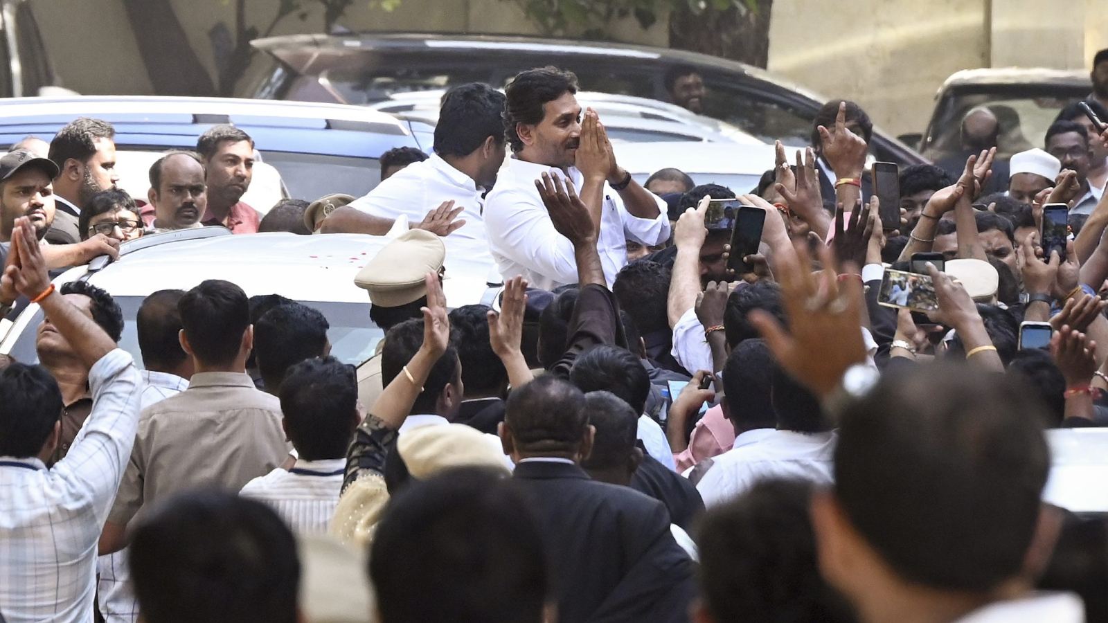 Jagan Mohan Reddy during Paramaarsa Yatra symbolizing YSRCP’s political strategy shift