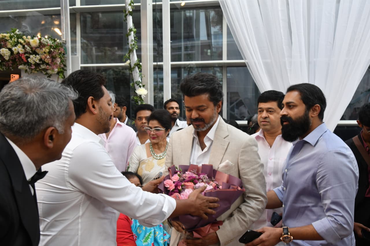 Jagan with Tamil Hero Vijay Photos
