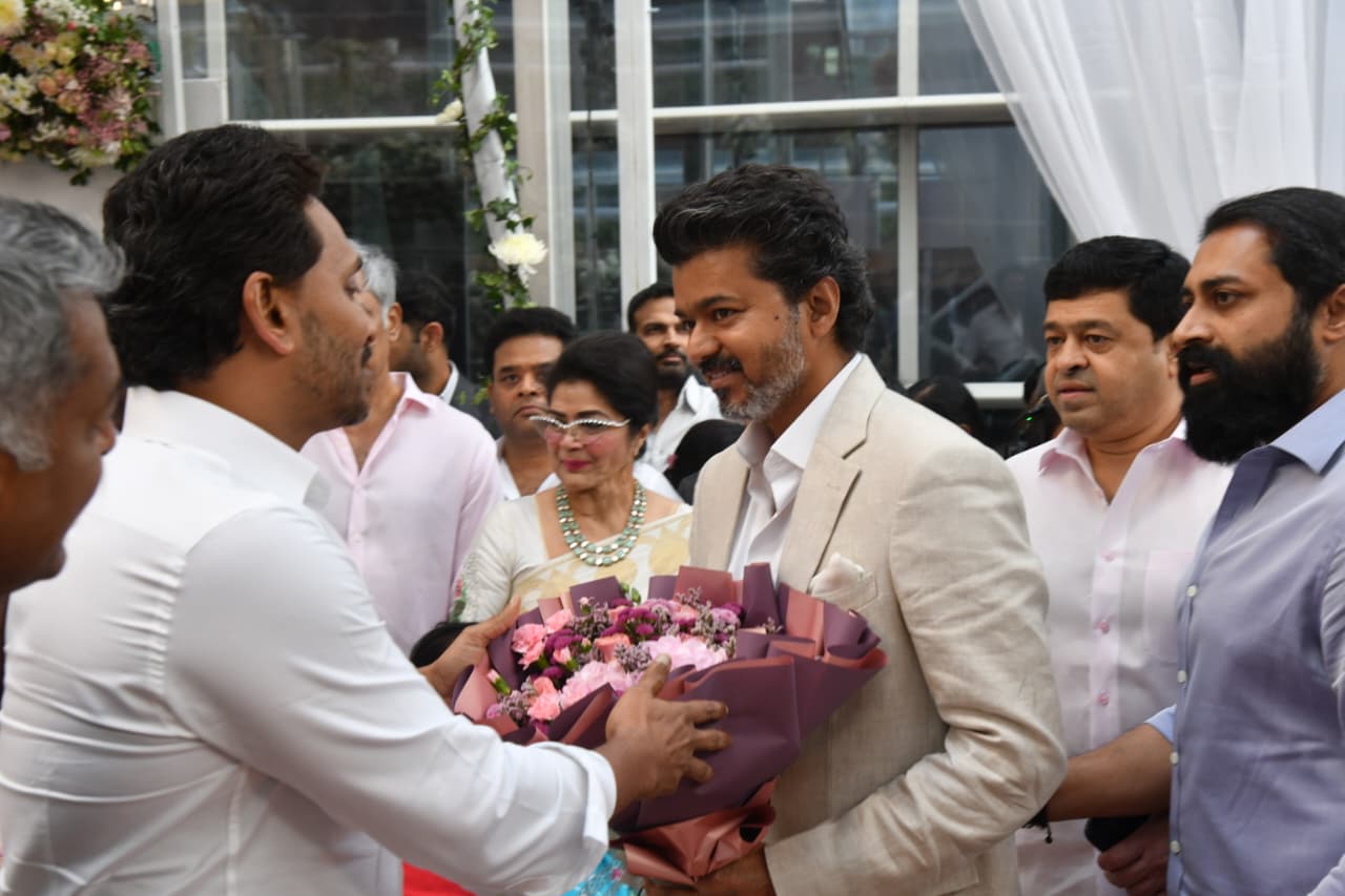Jagan with Tamil Hero Vijay Photos