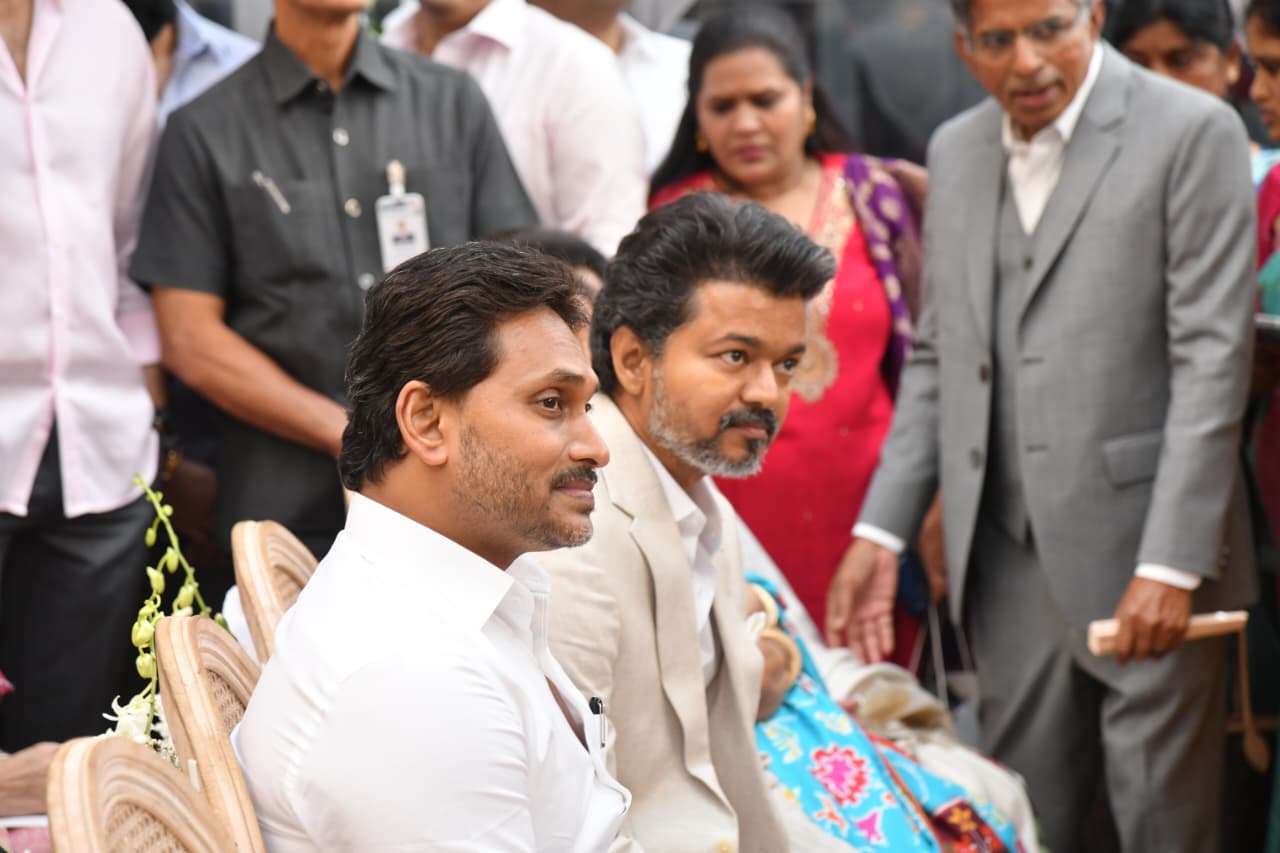 Jagan with Tamil Hero Vijay Photos