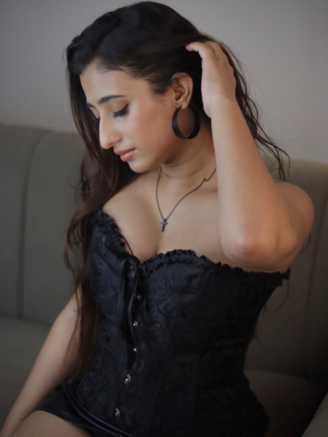 Kheyali Nath Black Corset Gallery Commands Attention