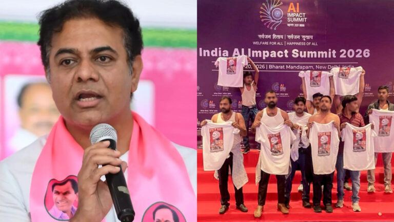 KTR reacts to Congress protest