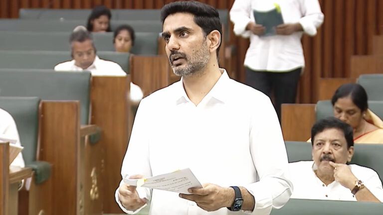 Lokesh criticises YSRCP in House