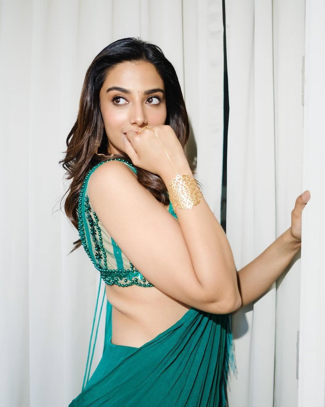Edgy Sleeveless Blouse Styled By Diva Meenakshi.