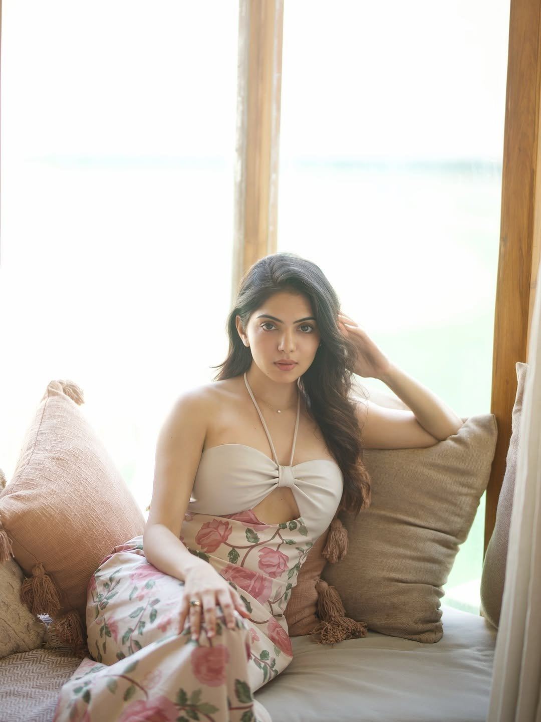 Misha Narang In A Trendy Floral Cut Out Dress !!