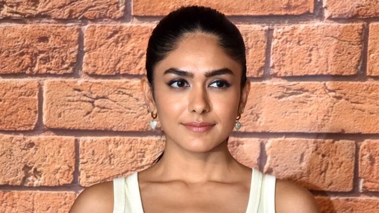 Mrunal Thakur during film promotion