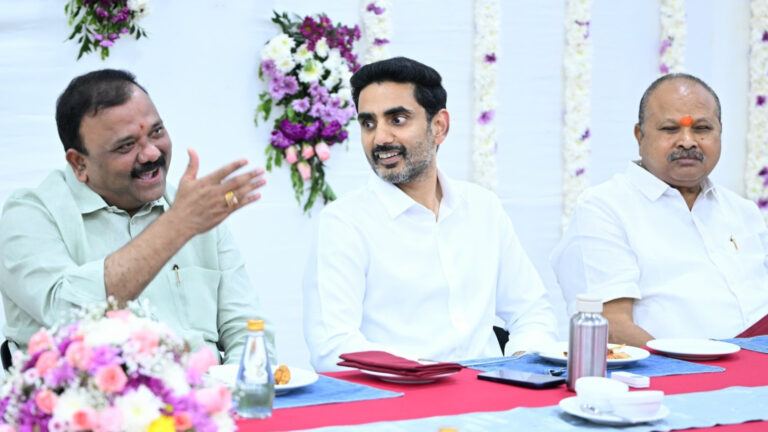 Nara Lokesh hosts family dinner