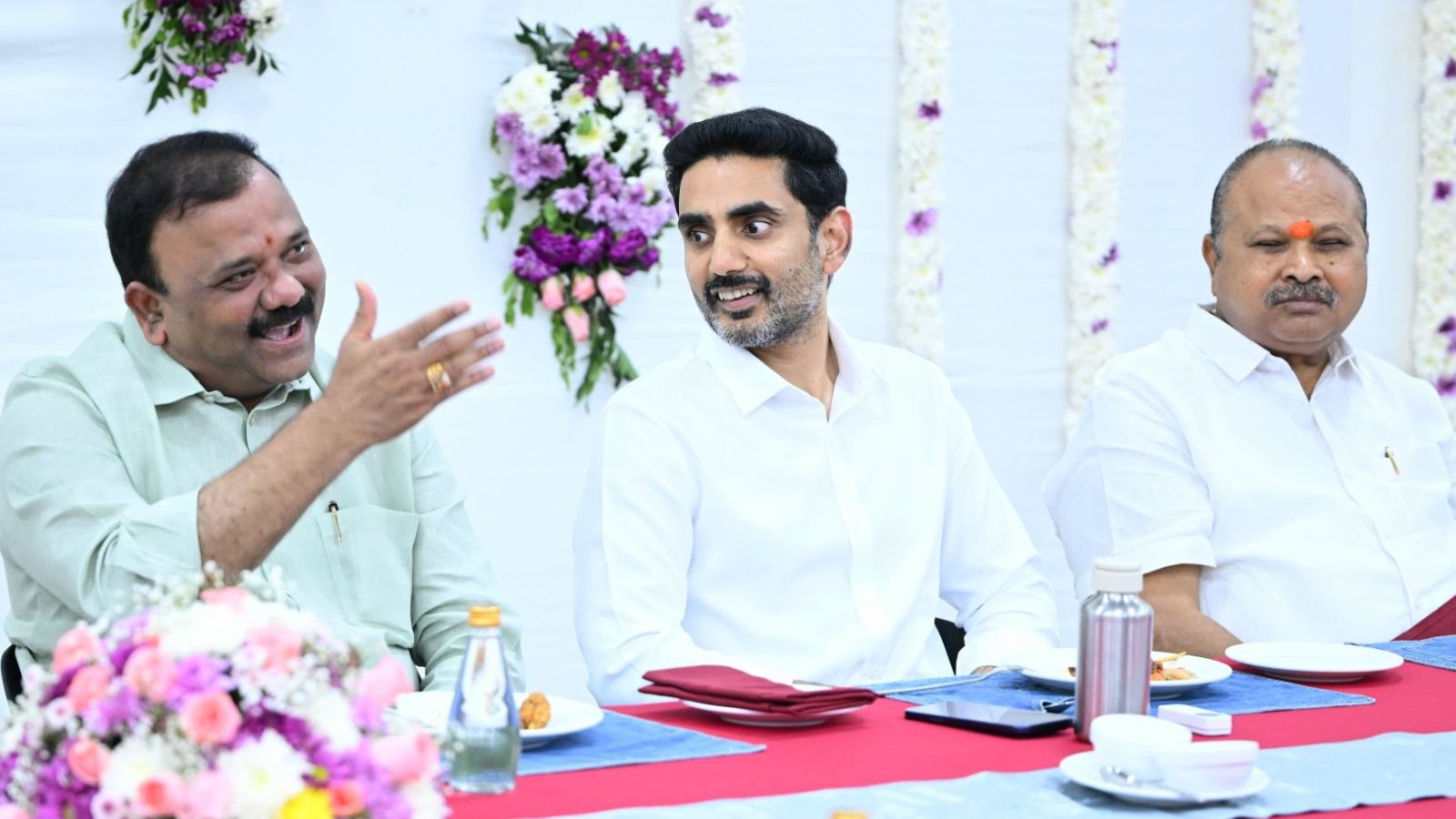 Nara Lokesh hosts family dinner