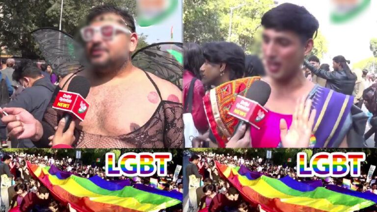 New Delhi LGBT street confrontation video