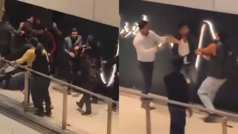 Noida bar assault caught on CCTV
