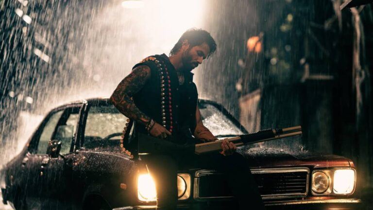 O Romeo film scene with lead actors