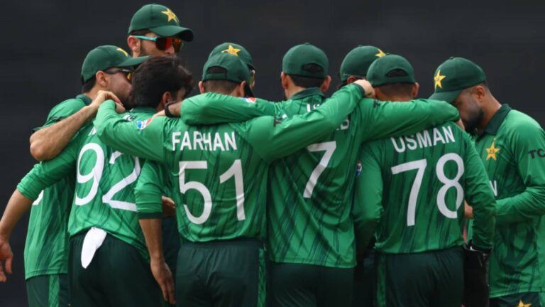Pakistan players during T20 match