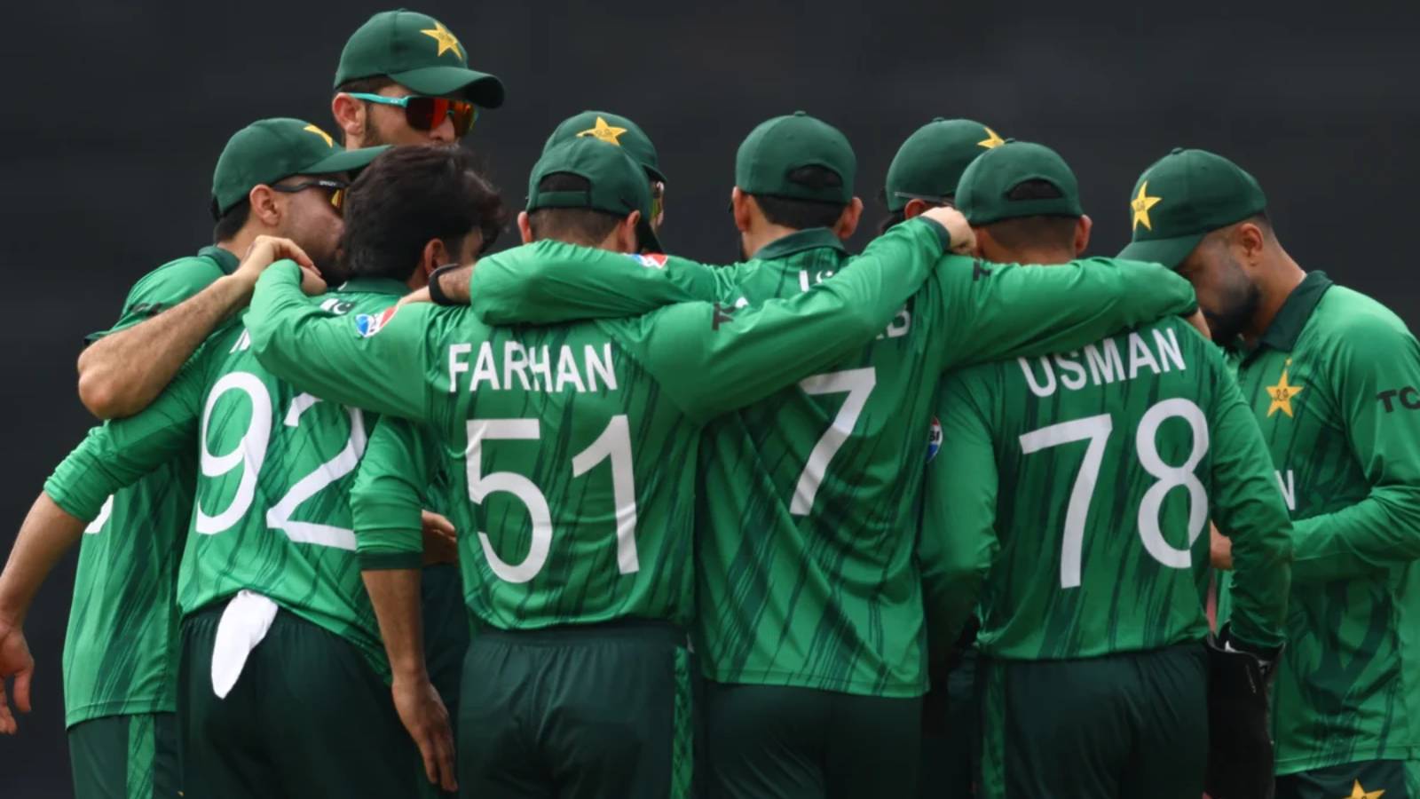 Pakistan players during T20 match