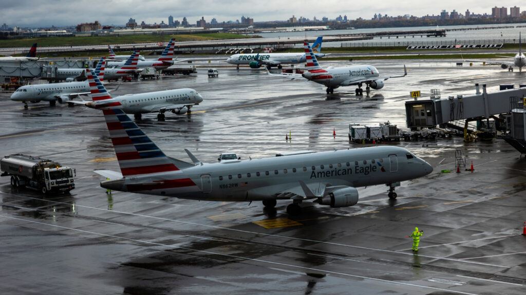Passengers stranded at major airports