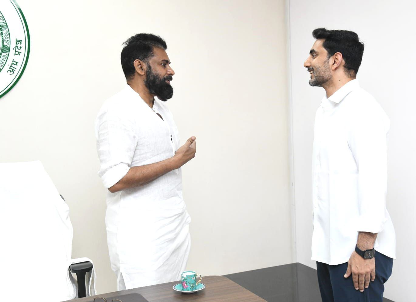 Power Duo In White At Andhra House