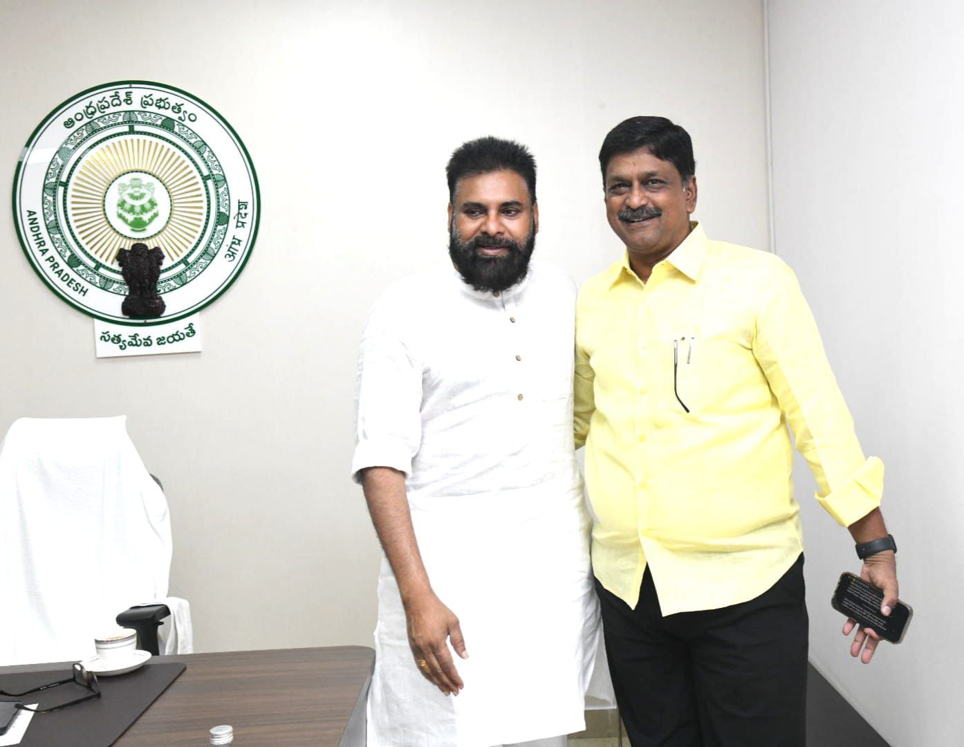 Power Duo In White At Andhra House