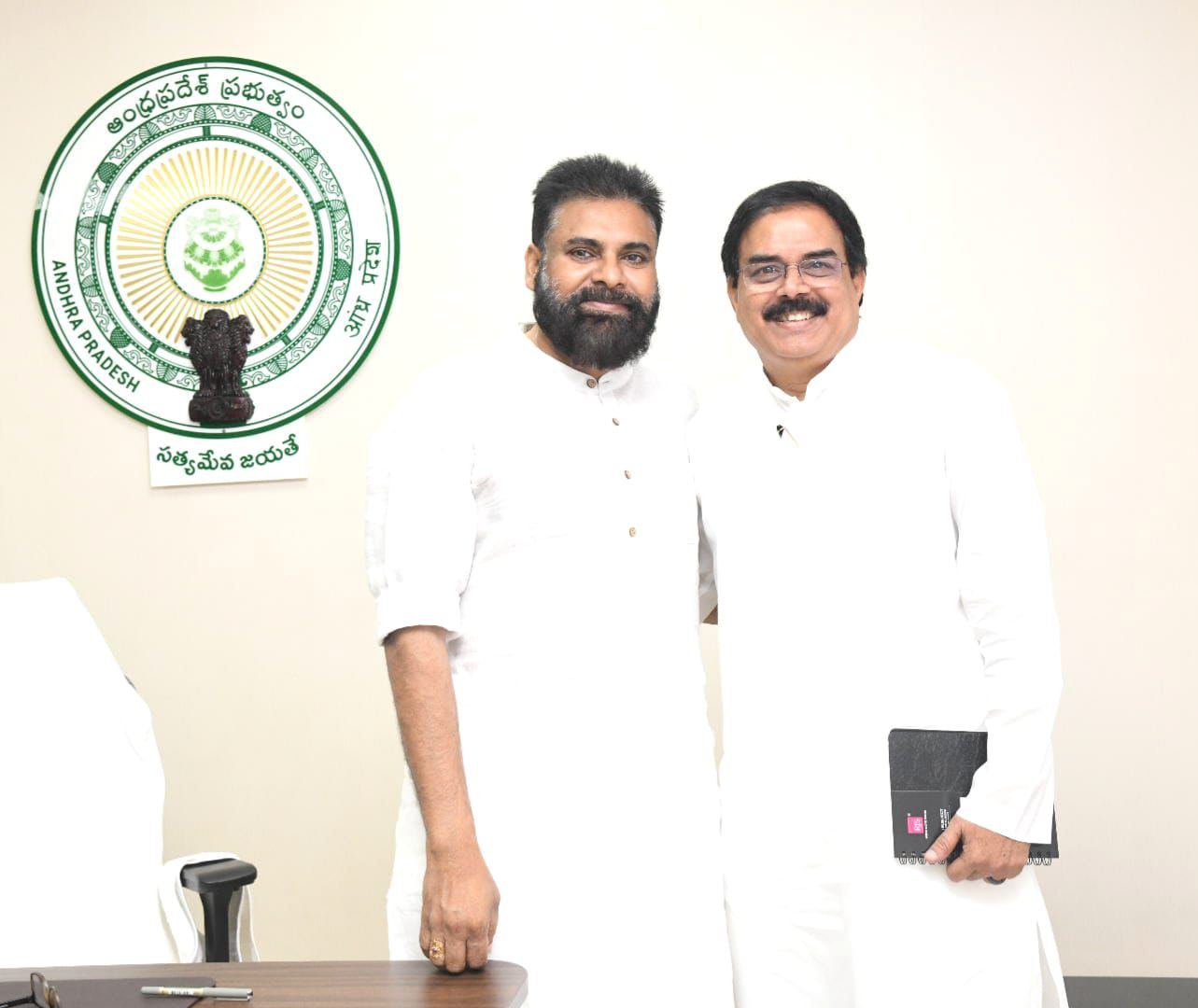 Pawan Kalyan In White Kurta Assembly