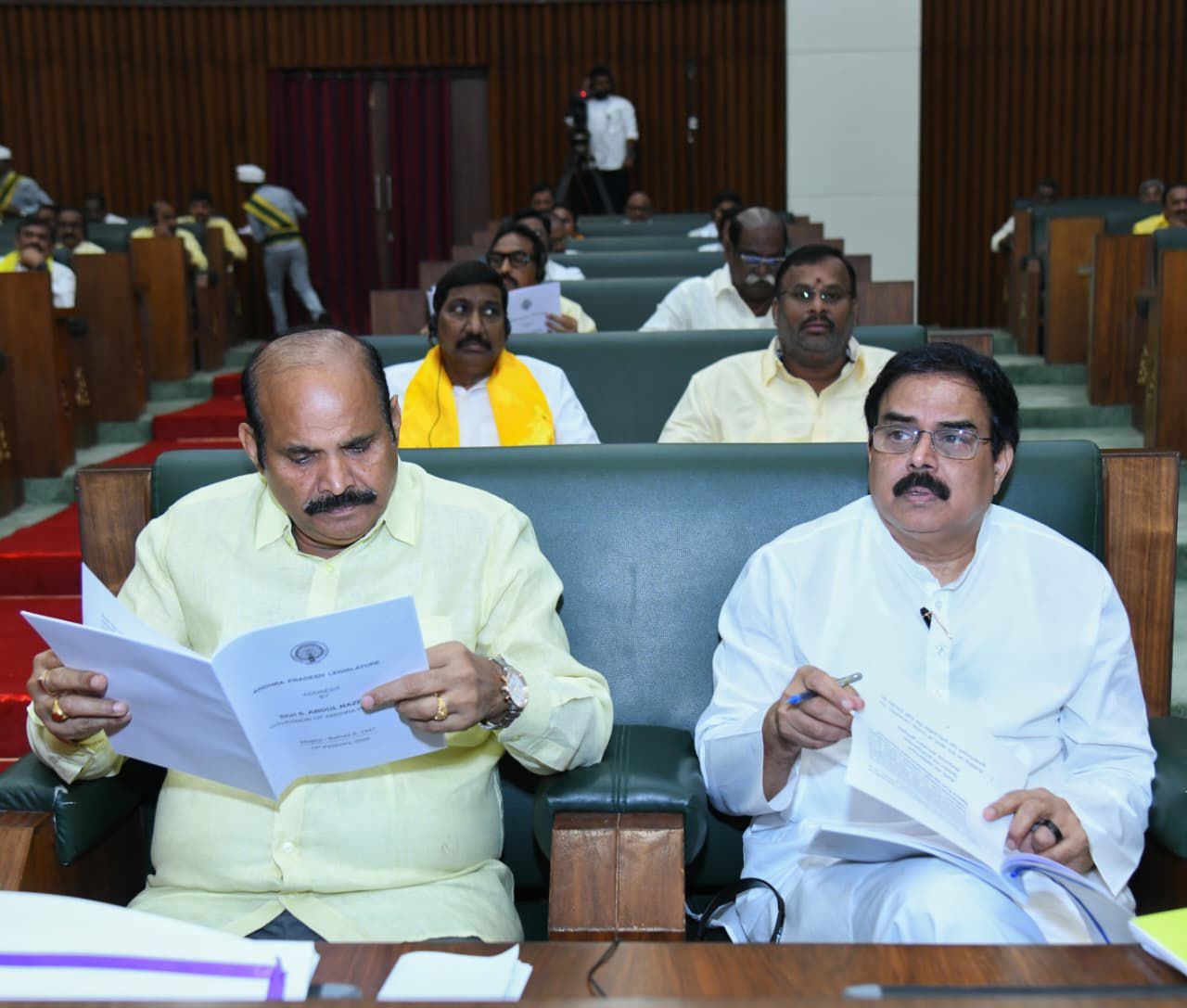 Power Duo In White At Andhra House