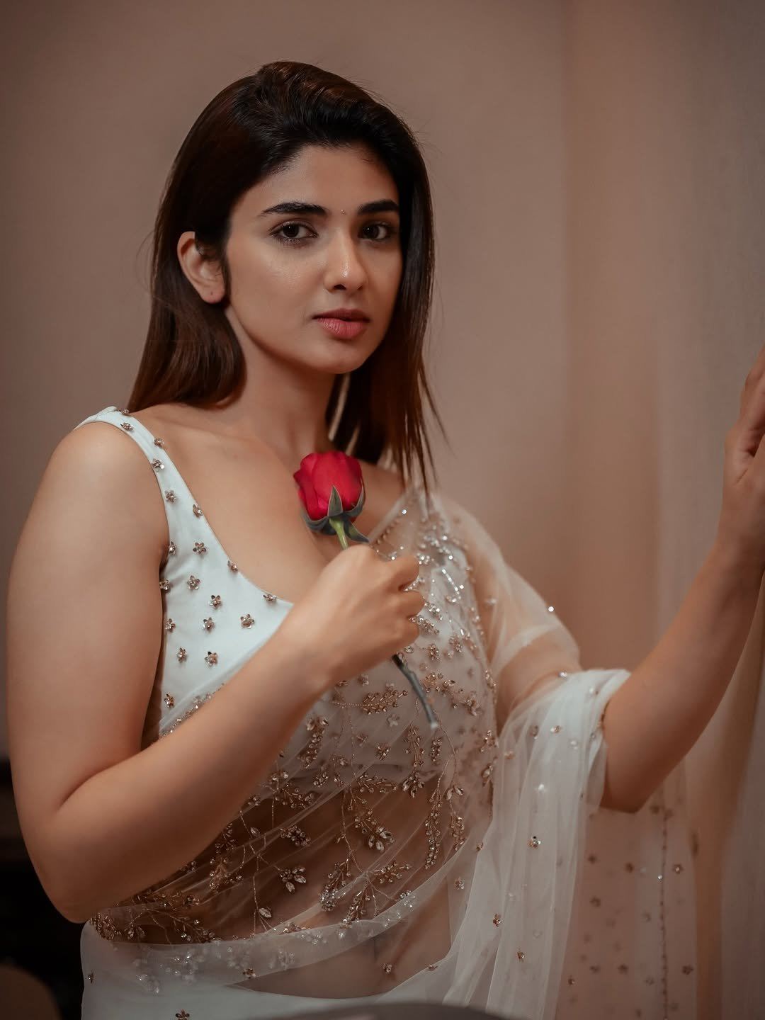 Pragya Nagra Showcasing Sleek Saree Silhouette!