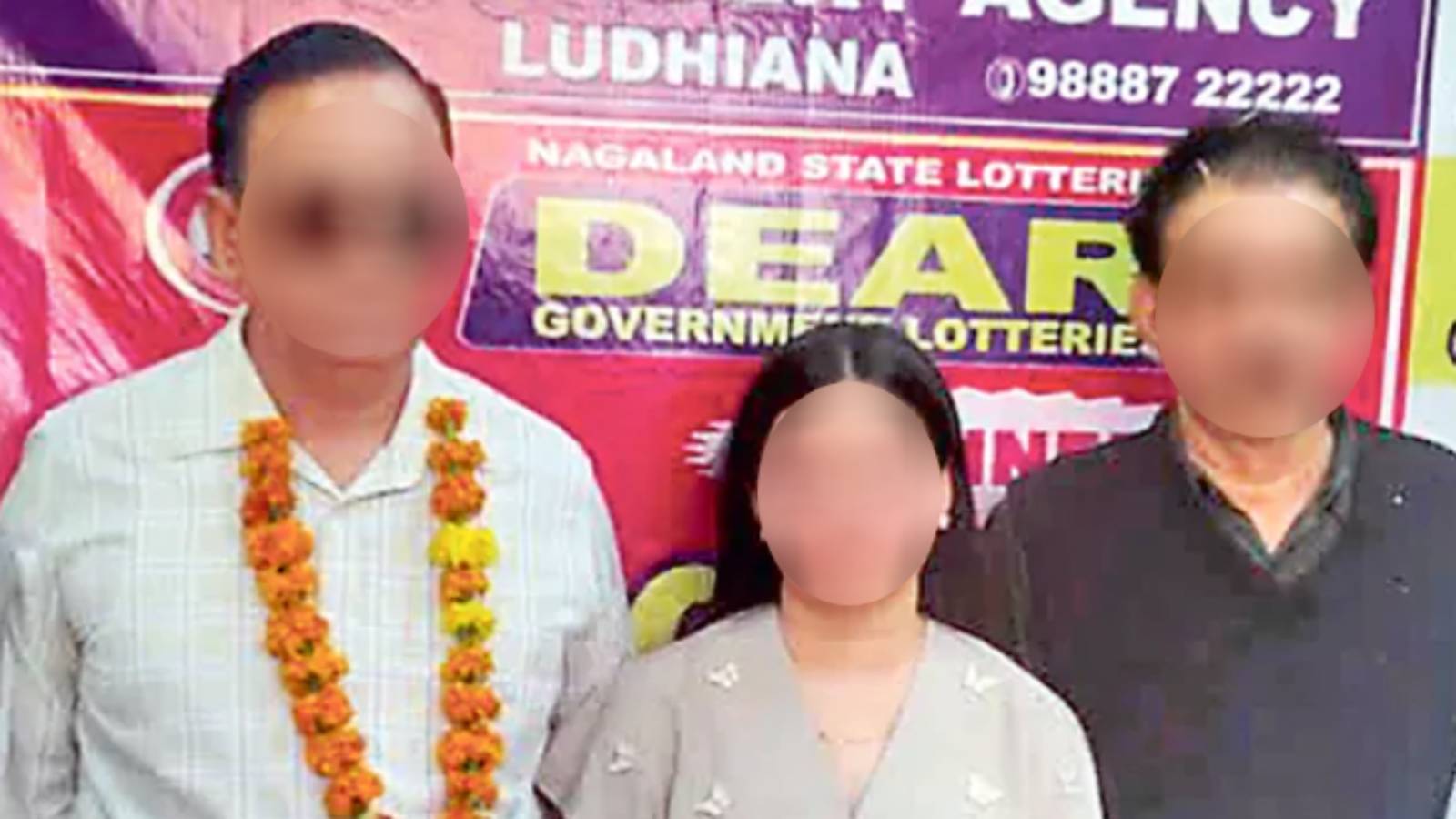 Punjab lottery winner celebration