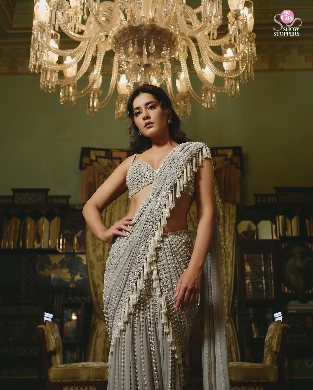 Raashii Khanna Captivating Poses In Royal Room