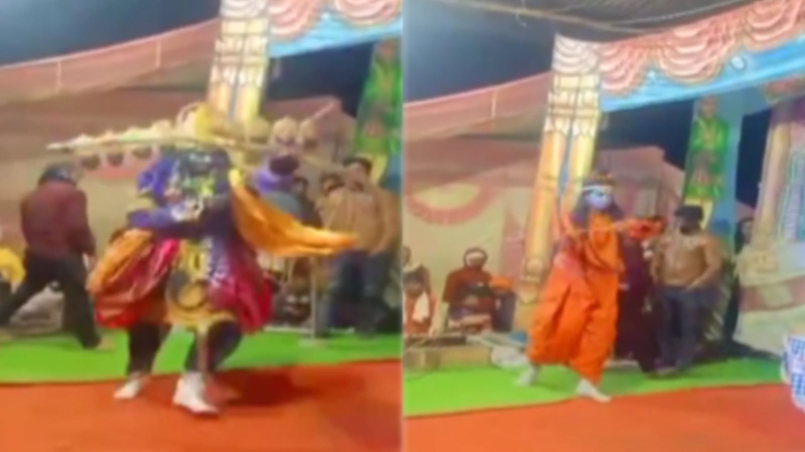Ramleela stage accident Sonbhadra