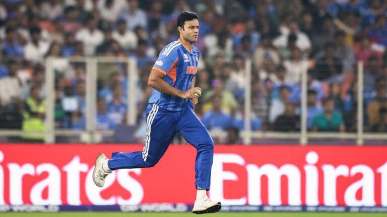 Shivam Dube bowling in T20