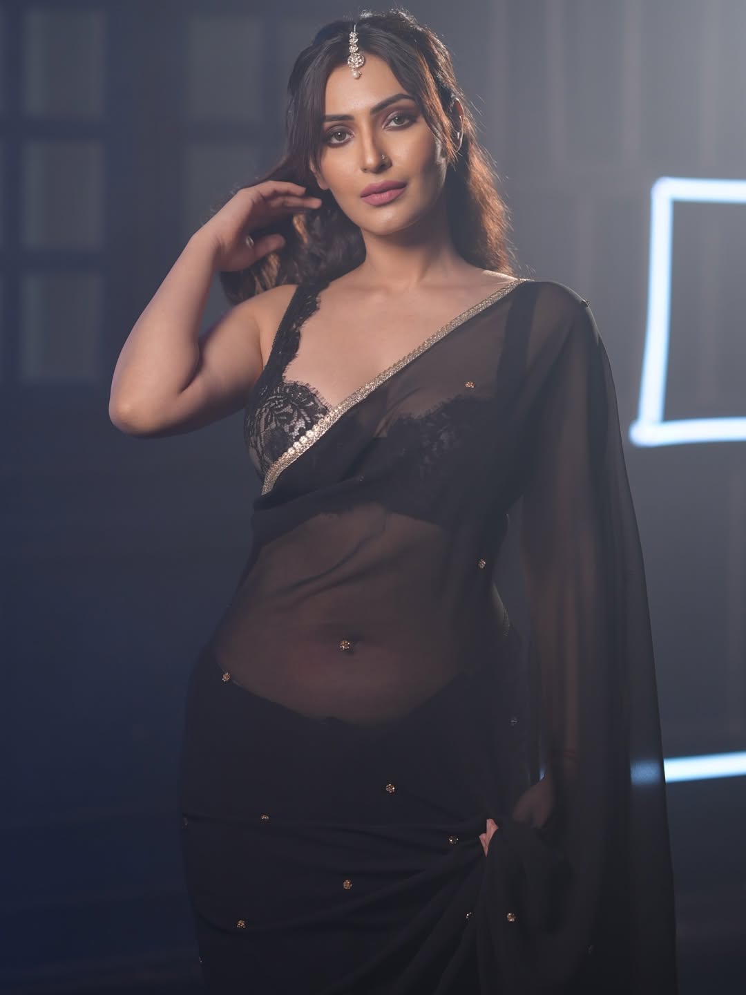 Shivangi Verma Flaunting Grace In Lace Embroidery