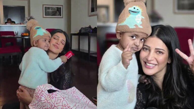 Shruti Haasan helps child