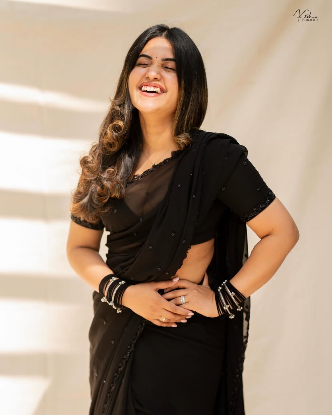 Edgy Black Bralette Styled By Diva Sravanthi...
