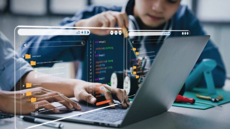 Students using AI study tools