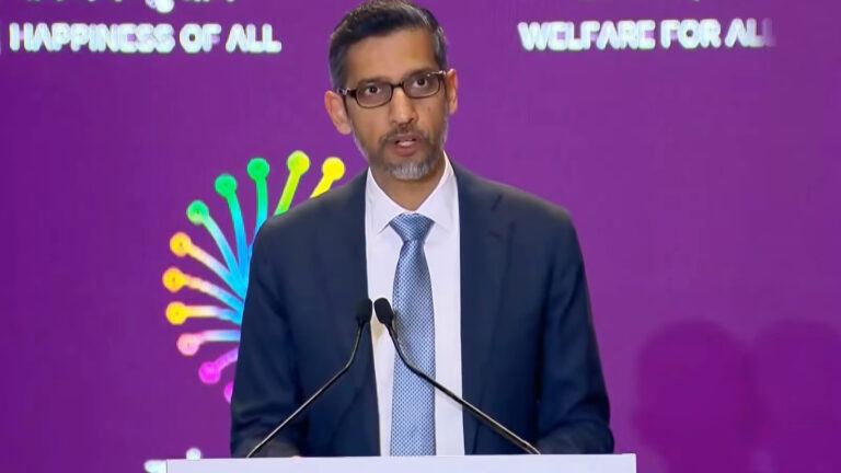 Sundar Pichai AI Impact Summit speech