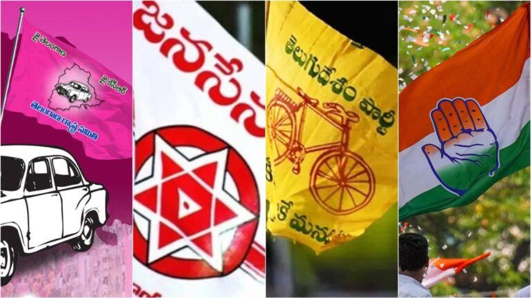 Telangana political landscape showing BRS dominance and emerging new parties