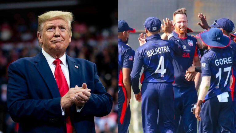 Trump message supporting US Cricket Team