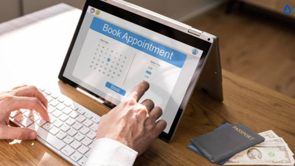 US visa appointment booking process