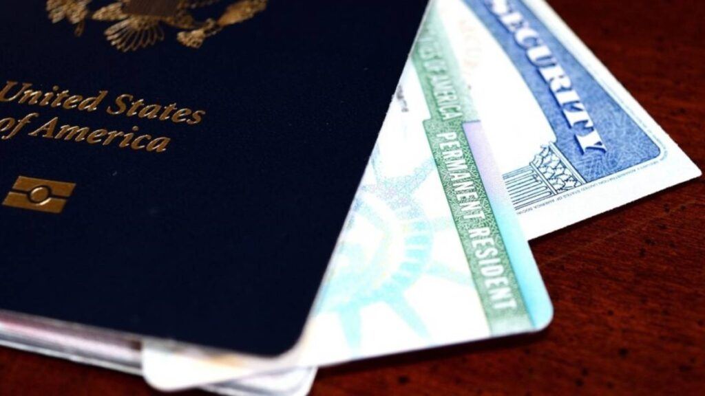 USCIS green card application paperwork