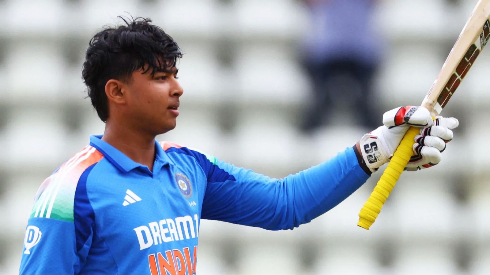 Vaibhav Sooryavanshi batting for India-U19