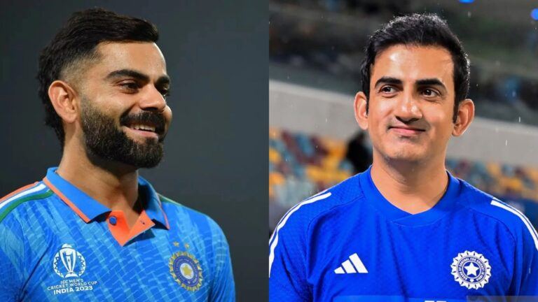 Virat Kohli with Gautam Gambhir discussion