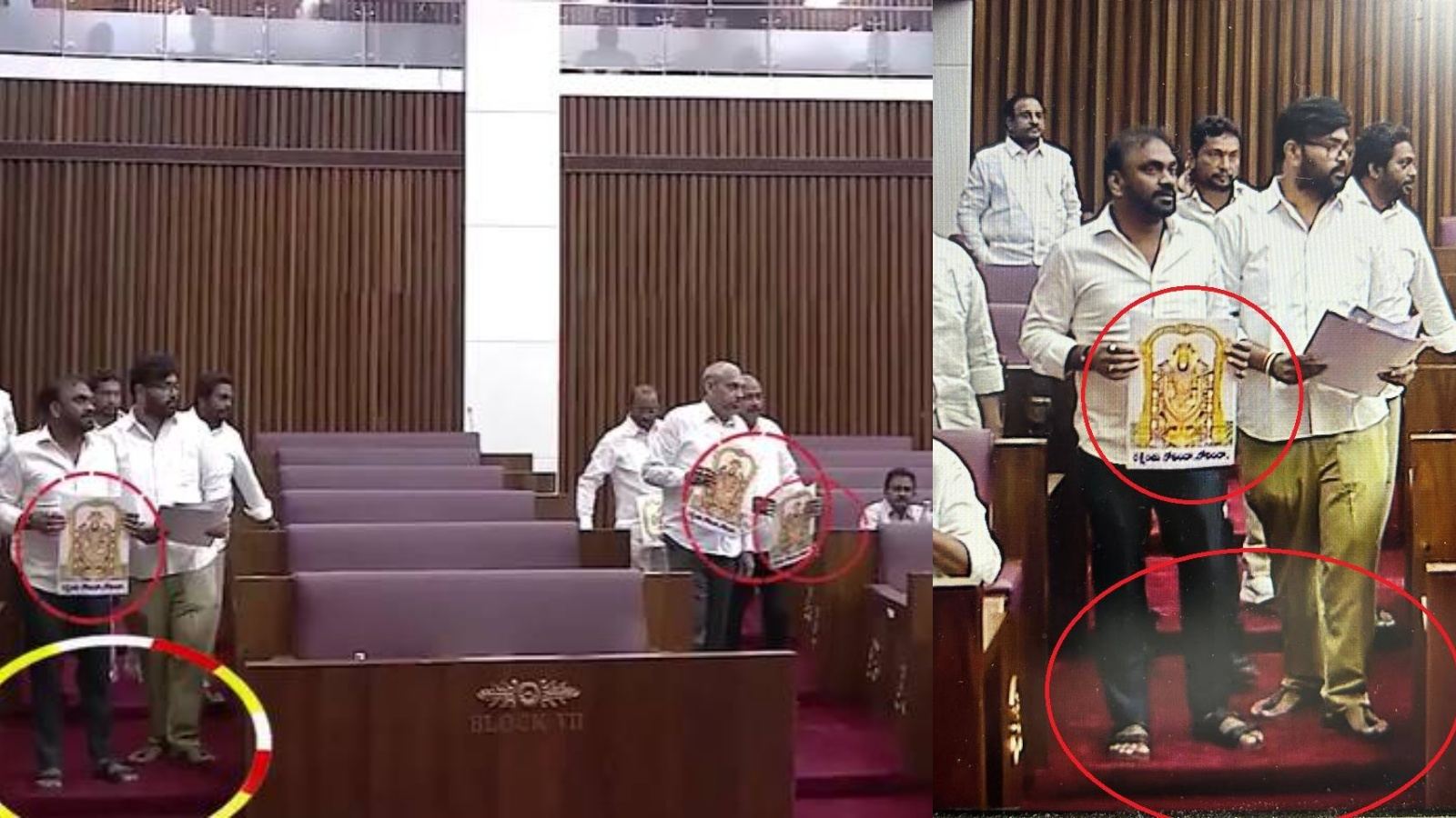 YSRCP placards issue Council